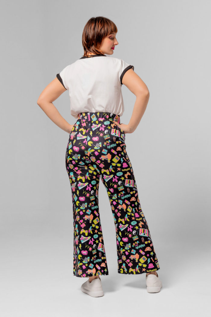 pantalon flare elastico i love 90 s 2