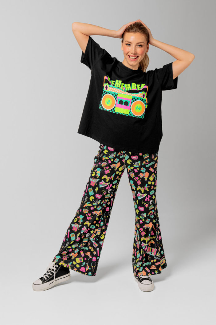 pantalon flare elastico i love 90 s 4