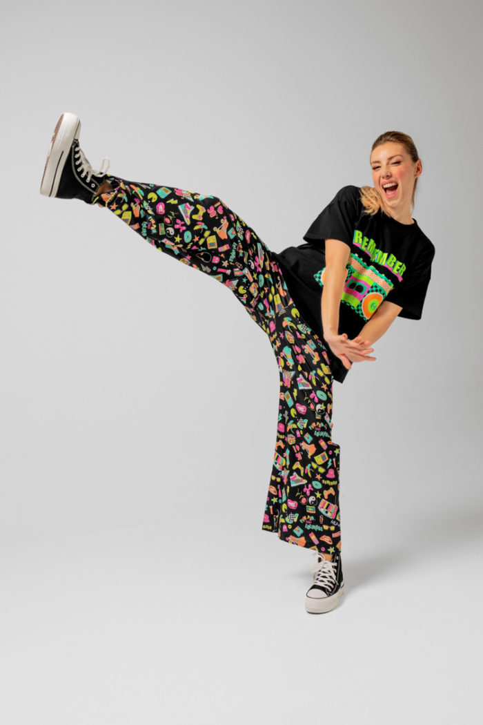 pantalon flare elastico i love 90 s 5